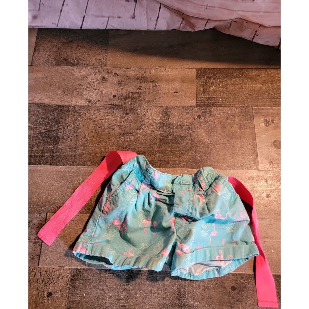 Carter's blue shorts youth flamingo